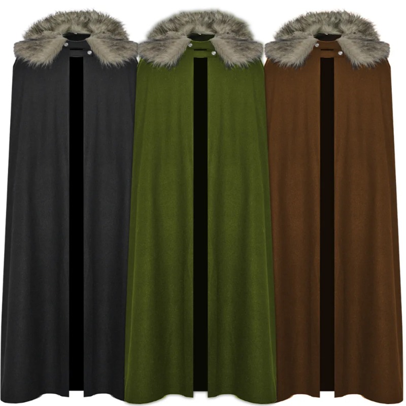 Vintage Fashion Korea - Middeleeuwse herenmode Keltische Viking Retro Cape
