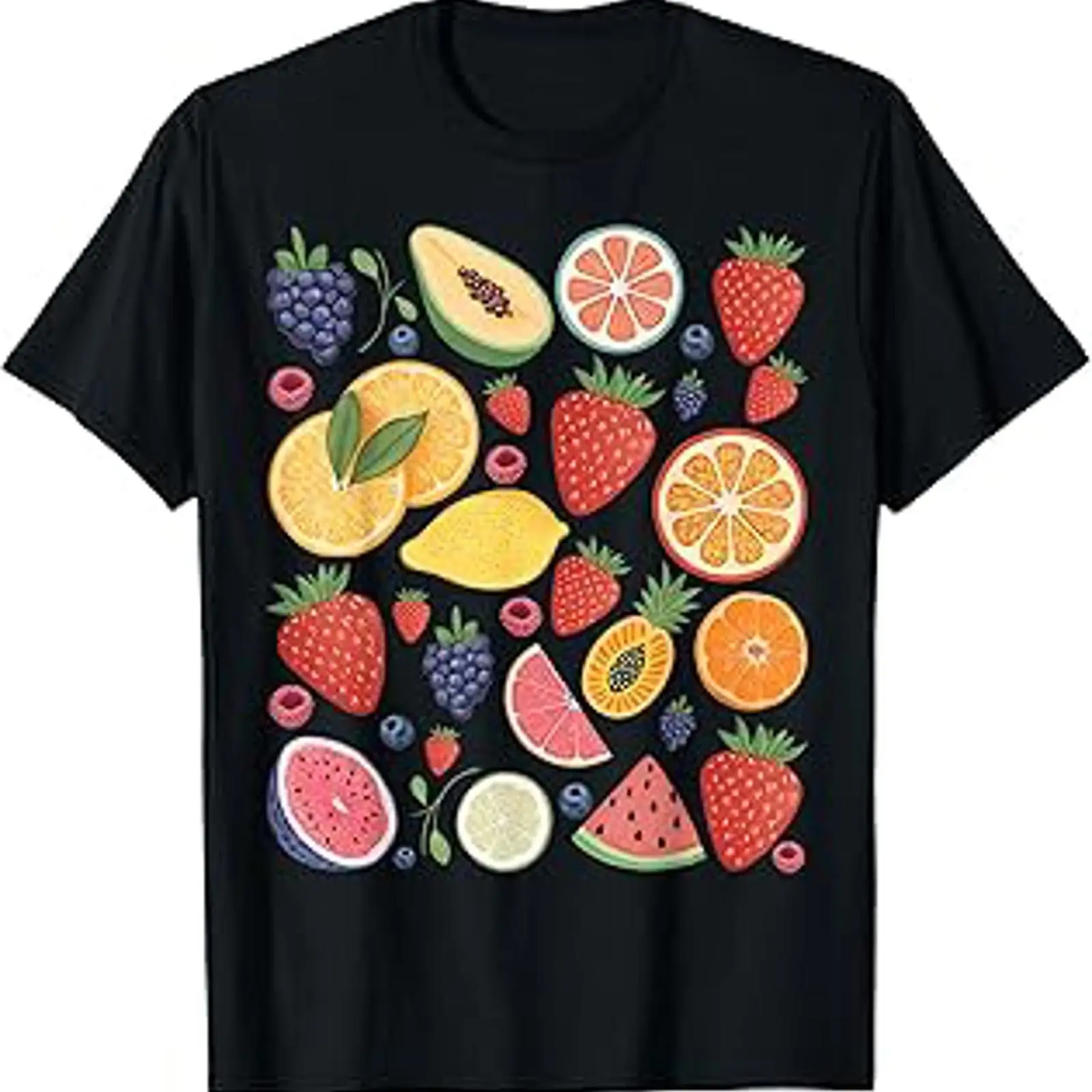 Vintage Fashion Collage - Leuke vintage fruitcollage zomer strandvakantie T-shirt