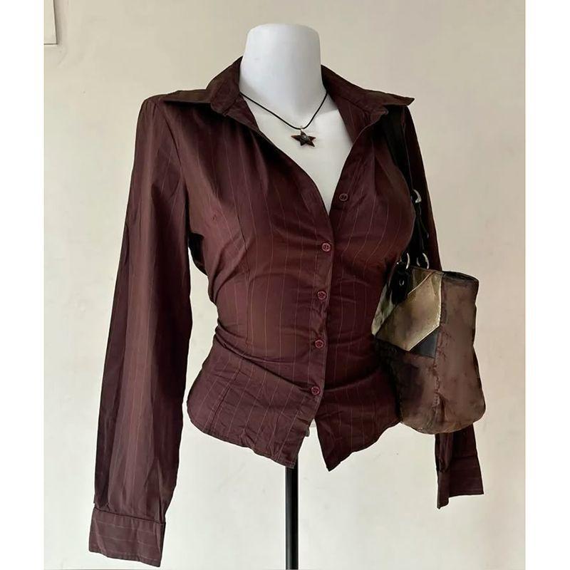 Vintage Fashion Korea - 2025 Zomer Nieuwe Retro Klassieke Shirt