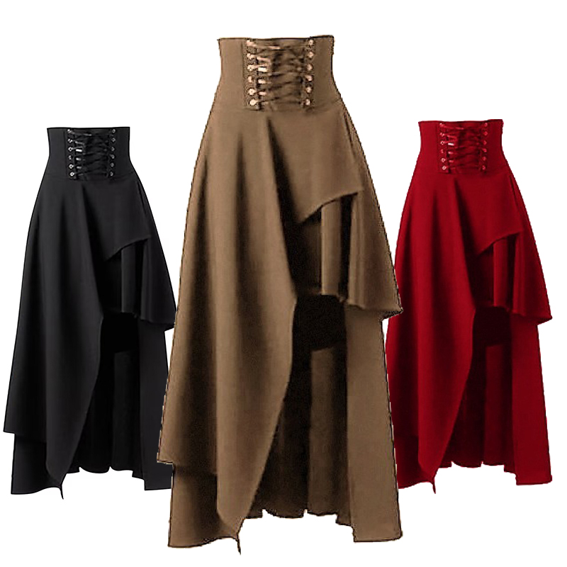 Vintage Fashion Korea - Steampunk Vintage Bandags Rokken Vrouwen Gothic