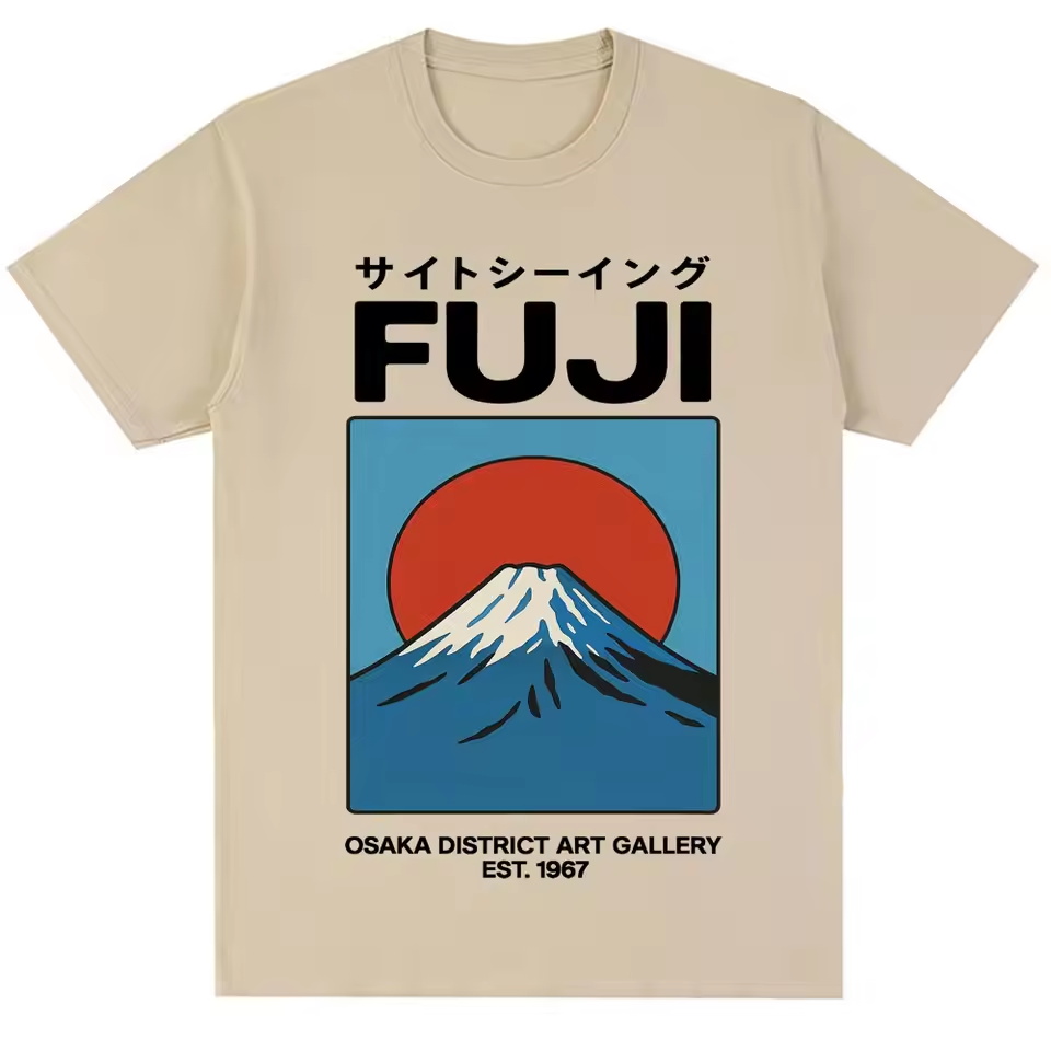 Vintage Fashion Osaka - Japanse stijl Fuji Osaka T-shirt mannen