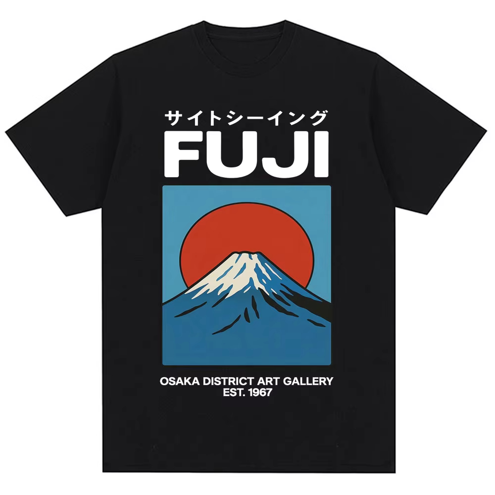 Vintage Fashion Osaka - Japanse stijl Fuji Osaka T-shirt mannen
