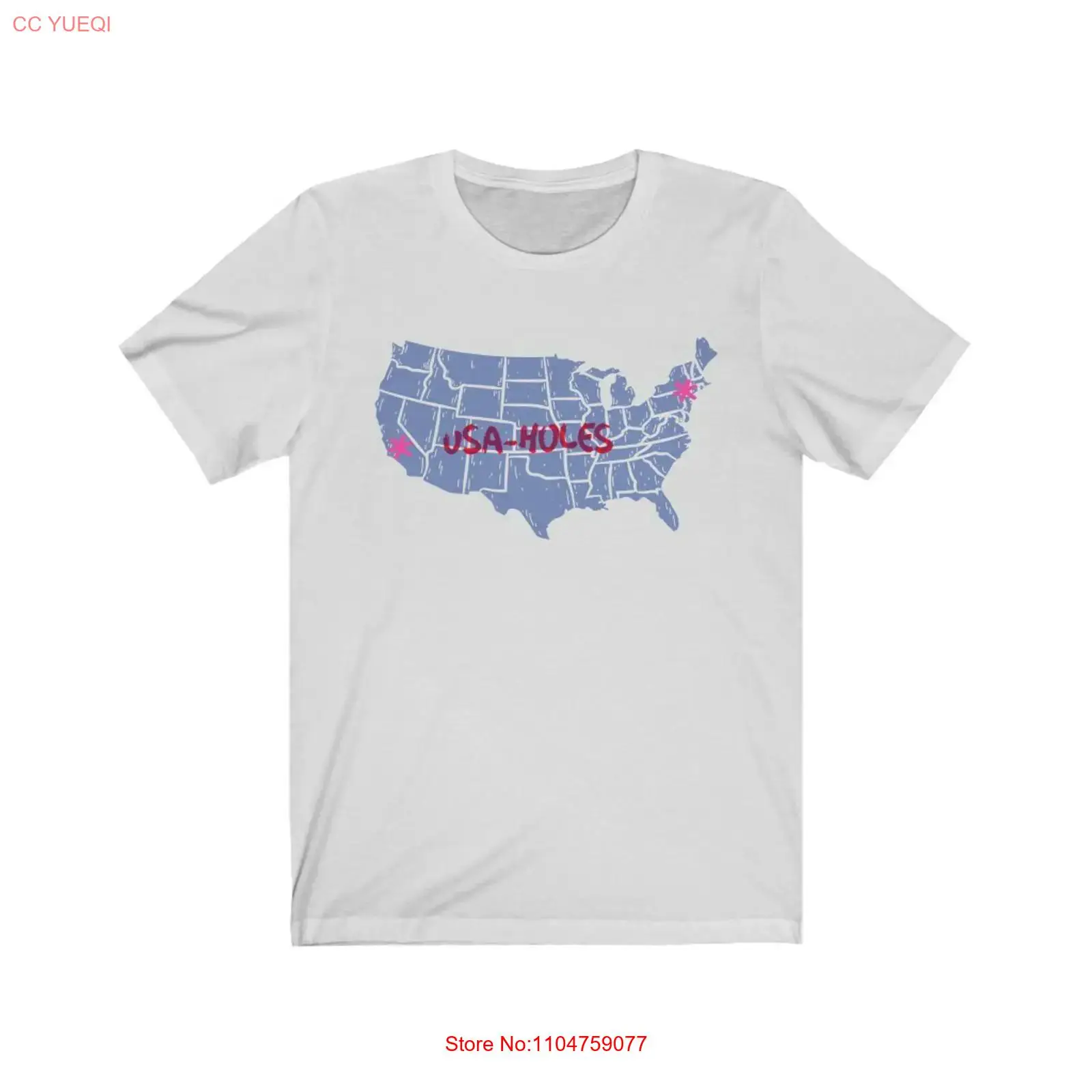 Vintage Fashion Nyc - USA holes NYC CA T-shirt Jersey