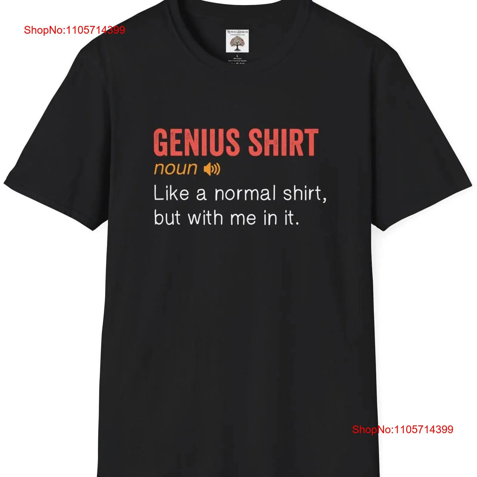 Vintage Fashion Definition - Genius T-shirt Definition Softstyle Grappig Zwart