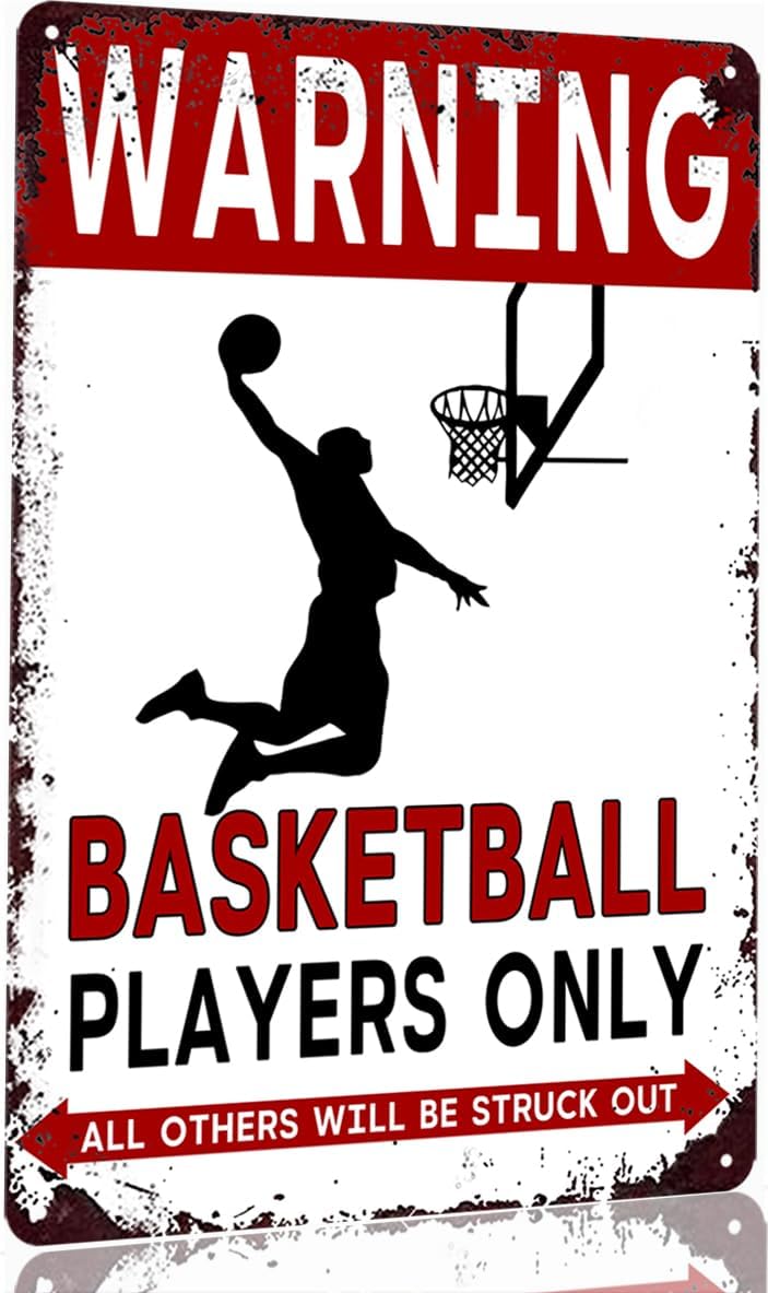 Vintage Fashion Posters - Basketbal Tin Sign Decor Cadeaus voor