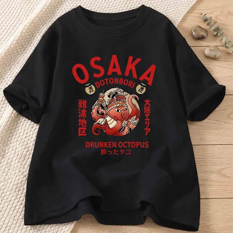 Vintage Fashion Osaka - Vintage Osaka Print T-shirts Dames Zomer