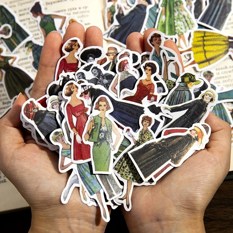30 stuks vintage dames heren s - Vintage Fashion Collage recensie en prijs
