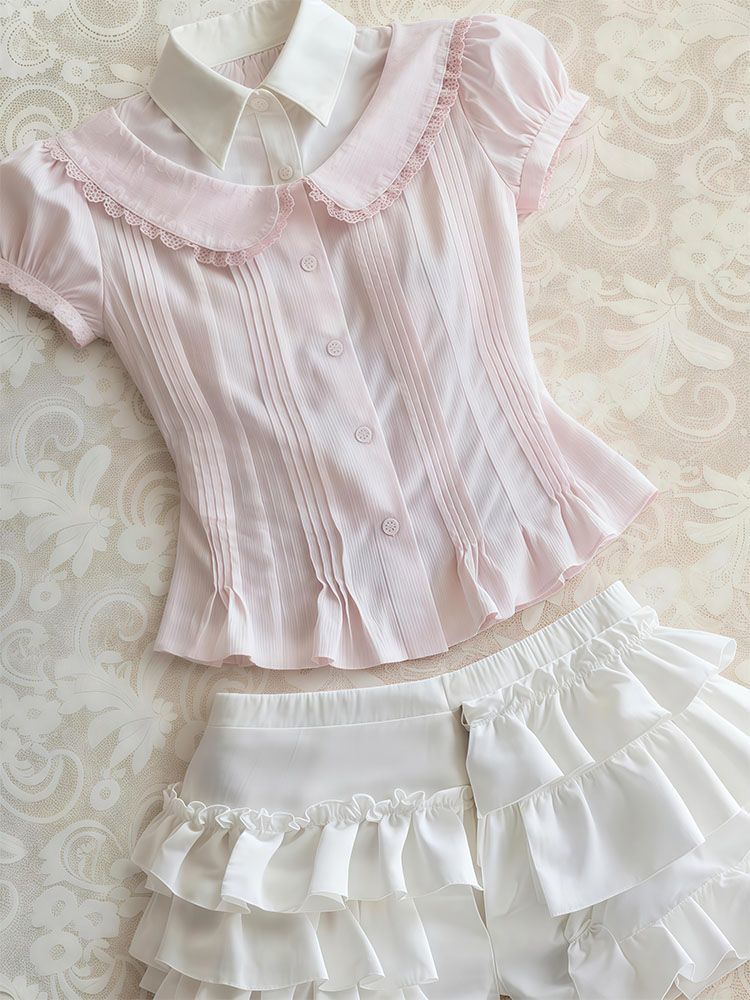 Zoete 2-delige set vrouw kledi - Vintage Fashion Korea recensie en prijs