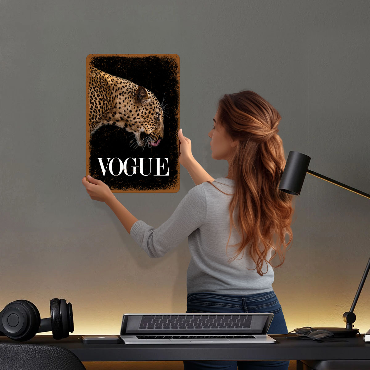 Vogue Fashion Poster Metalen B - Vintage Fashion Vogue recensie en prijs