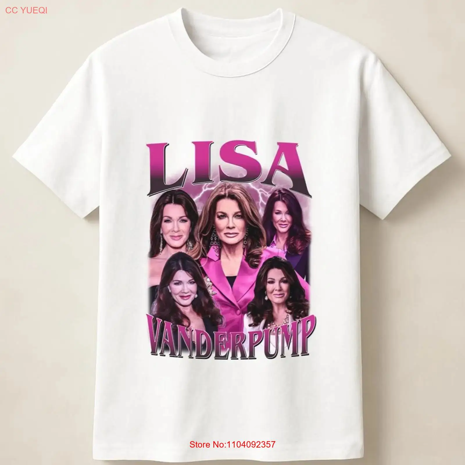 Lisa Vanderpump T-shirt met Re - Vintage Fashion Collage recensie en prijs